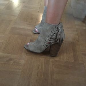 Beautiful tassel booties